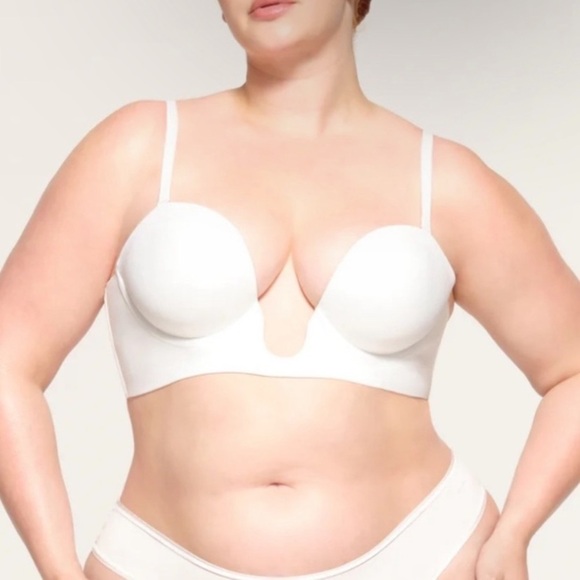 NWT‎ SKIMS DEEP PLUNGE SHAPEWEAR BRA STRAPLESS MARBLE XXS - Picture 1 of 6